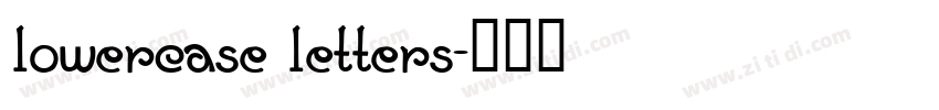 lowercase letters字体转换